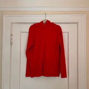 Rare ZORAN Red Cotton Hooded Pullover - For Fans Of The Row & High Sport!